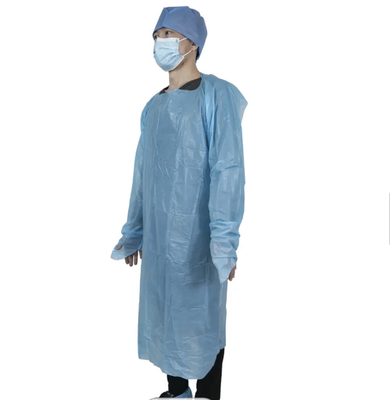 CPE gown surgical Disposable waterproof ppe gowns cpe gown with long sleeves