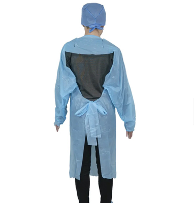High Quality B2B CPE Gowns with Tie Closure in 125*190cm and 140*205cm Sizes, Free Sample Available