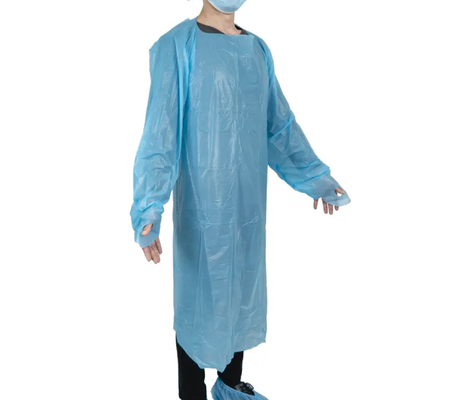 CPE gown surgical Disposable waterproof ppe gowns cpe gown with long sleeves