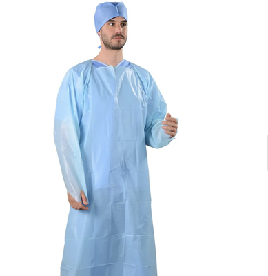 CPE gown surgical Disposable waterproof ppe gowns cpe gown with long sleeves