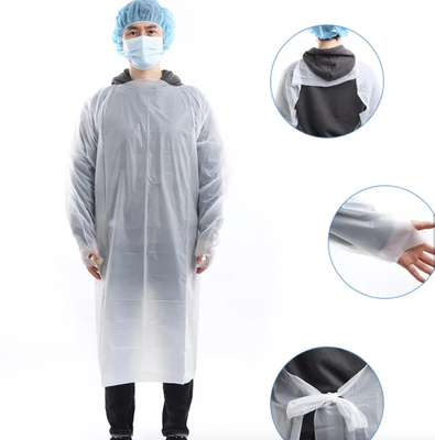 CPE gown surgical Disposable waterproof ppe gowns cpe gown with long sleeves