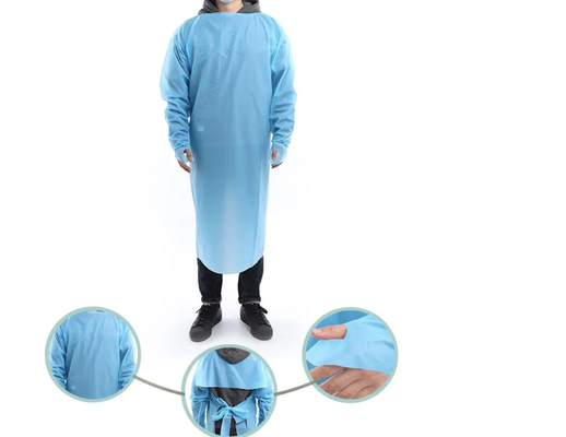 CPE gown surgical Disposable waterproof ppe gowns cpe gown with long sleeves