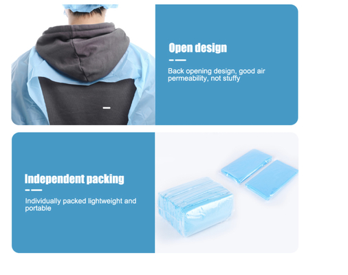 Hair cutting disposable apron Plastic cpe disposable aprons Disposable apron gown 140cm