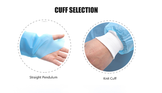 Hair cutting disposable apron Plastic cpe disposable aprons Disposable apron gown 140cm