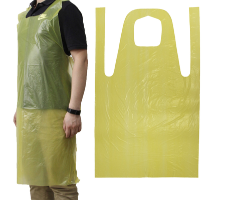 Customized Bulk Pack Disposable Polyethylene Apron With Smooth Surface