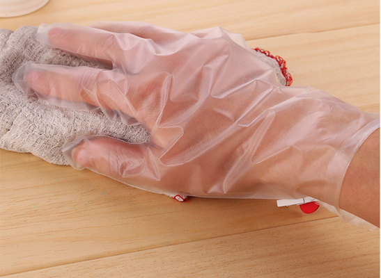 Factory Hot selling Plastic Pe Gloves HDPE Clear Plastic Polythene Kitchen Waterproof Household Disposable Food PE Glove