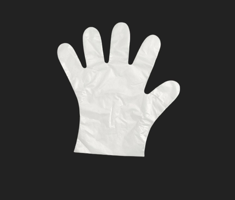 Practical high quality transparent disposable hdpe vinyl pe glove thickened disposable clear plastic gloves