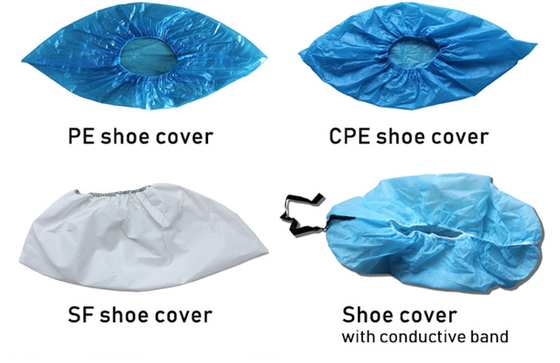 MOQ 1pcs Competitive price pp+cpe shoe cover with best quality Coated shoe cover