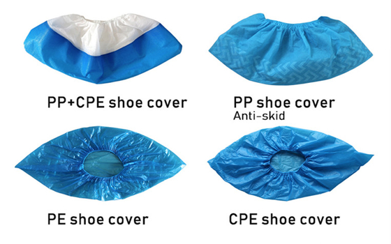 MOQ 1pcs Competitive price pp+cpe shoe cover with best quality Coated shoe cover