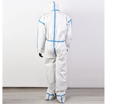 White List Factory Wholesale Price Affordable Industrial Use Clothing Chemical Coverall with Zipper and Custom Service