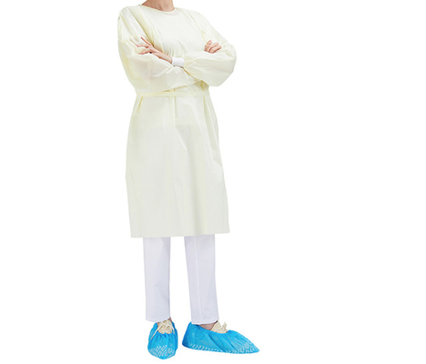 Non-woven/SMS/PP+PE Long Sleeve Isolation Gowns for Healthcare and Medical Use