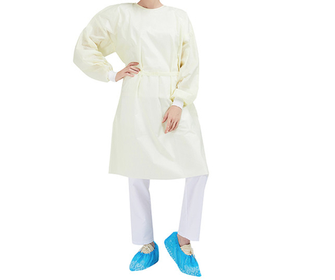 Non-woven/SMS/PP+PE Long Sleeve Isolation Gowns for Healthcare and Medical Use