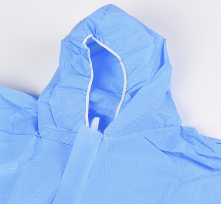 Chemical Industrial Workers Clothing Taped Seam Microporous Coverall with 3 Piece Hood